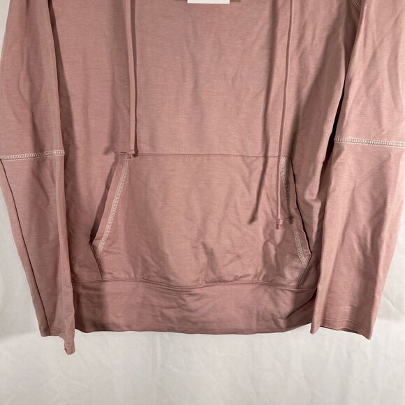 New Karen Kane Sweater Women's Large Pink Drawstring Pockets Pullover - Picture 3 of 8